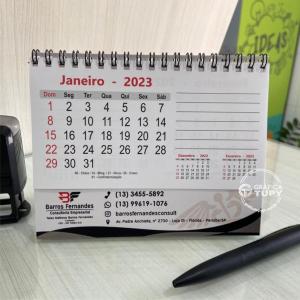 Calendario de Mesa Personalizado REF. 004 Laminas em couche 115g 13x16 cm 4x0   