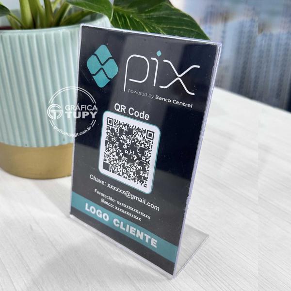 Plaquinha de QR Code Pix / Instagram